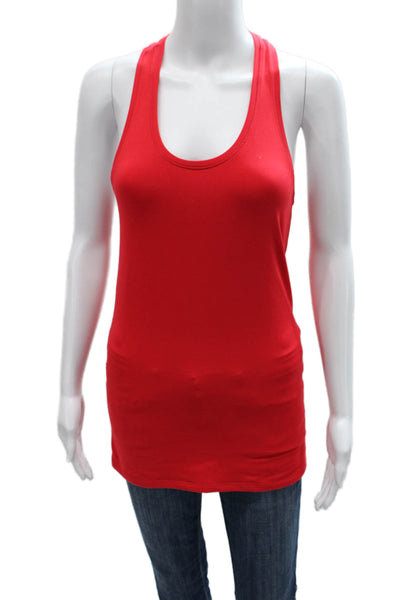 Athleta Women Basic Sleeveless Scoop Neck Tank Red Size S