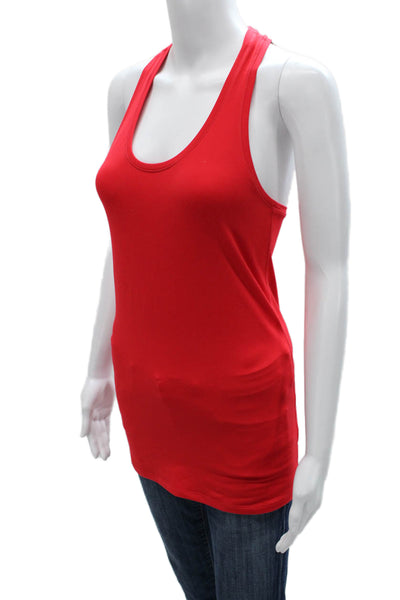 Athleta Women Basic Sleeveless Scoop Neck Tank Red Size S