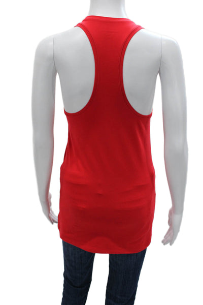 Athleta Women Basic Sleeveless Scoop Neck Tank Red Size S