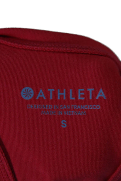Athleta Women Basic Sleeveless Scoop Neck Tank Red Size S