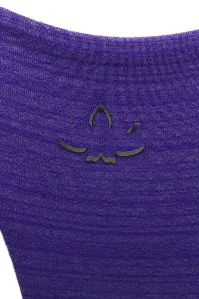 Beyond Yoga Womens Purple Striped Scoop Neck Tank Polyester Size XS