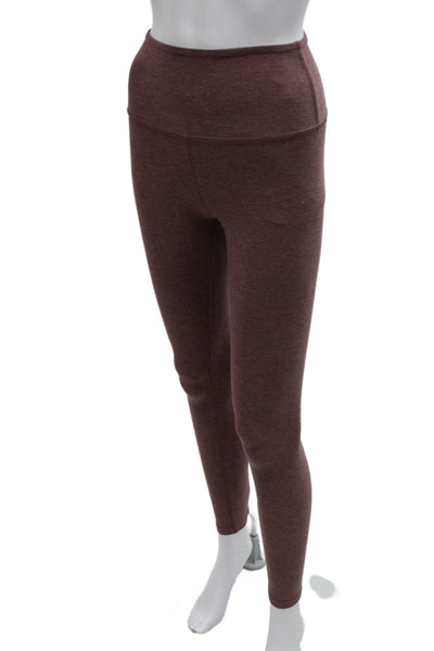 Beyond Yoga Women Ankle Leggings Flecked Brown Polyester Size XS
