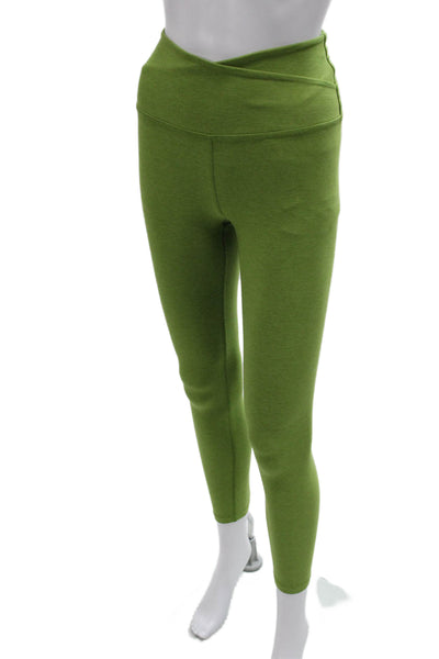 Beyond Yoga Women Ankle Leggings Green Polyester Pull On Size S