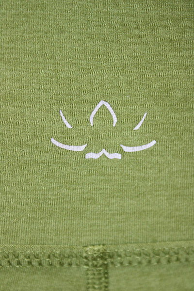 Beyond Yoga Women Ankle Leggings Green Polyester Pull On Size S