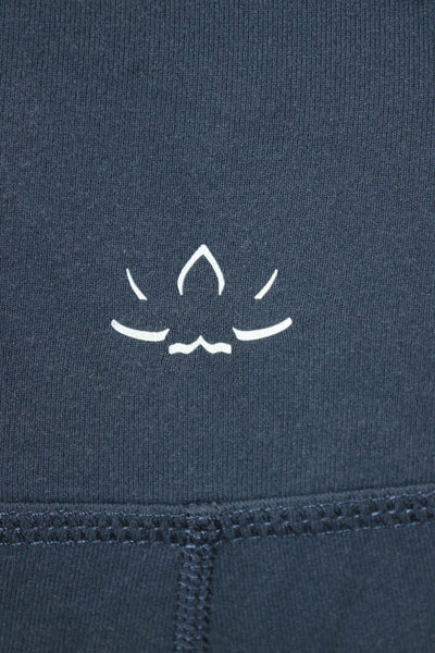 Beyond Yoga Women Ankle Leggings Blue Nylon Solid Pull On Size S