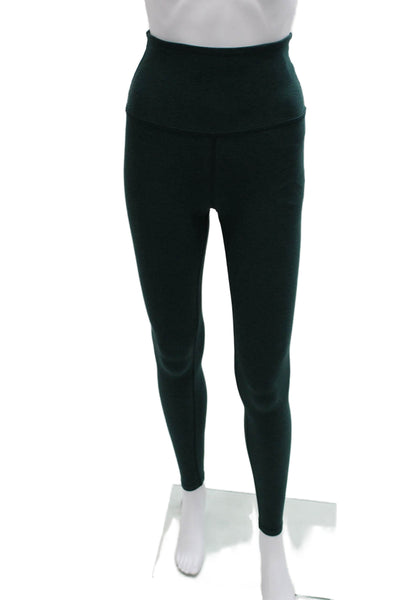 Beyond Yoga Womens Green Polyester Solid Leggings Size XS