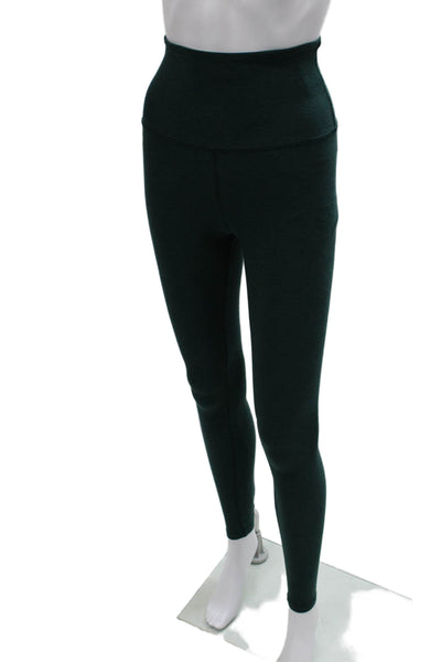 Beyond Yoga Womens Green Polyester Solid Leggings Size XS