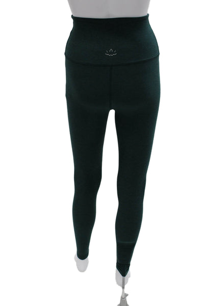 Beyond Yoga Womens Green Polyester Solid Leggings Size XS