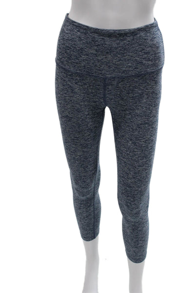 Beyond Yoga Women Capri Leggings Blue Flecked Polyester Size XS