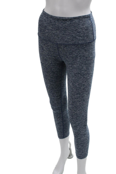 Beyond Yoga Women Capri Leggings Blue Flecked Polyester Size XS