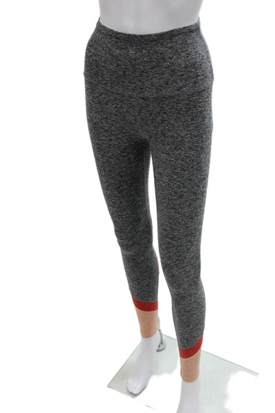 Beyond Yoga Women Capri Leggings Gray Flecked Polyester Size XS