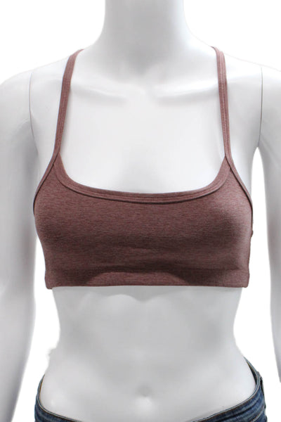 Beyond Yoga Womens Spaghetti Strap Scoop Neck Sports Bra Brown Size XS
