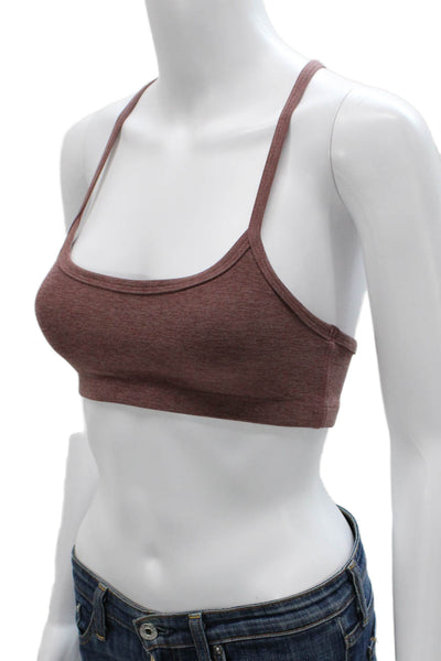 Beyond Yoga Womens Spaghetti Strap Scoop Neck Sports Bra Brown Size XS