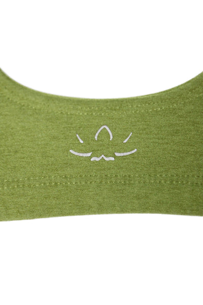 Beyond Yoga Womens Spaghetti Strap Scoop Neck Sports Bra Green Size Small