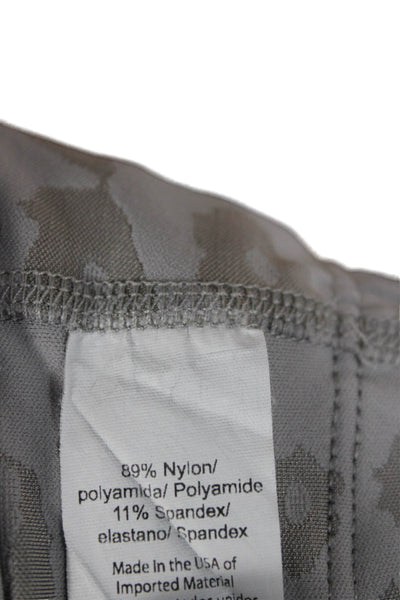 Beyond Yoga Womens Cropped Tank Sleeveless Animal Print Gray Nylon Size XS
