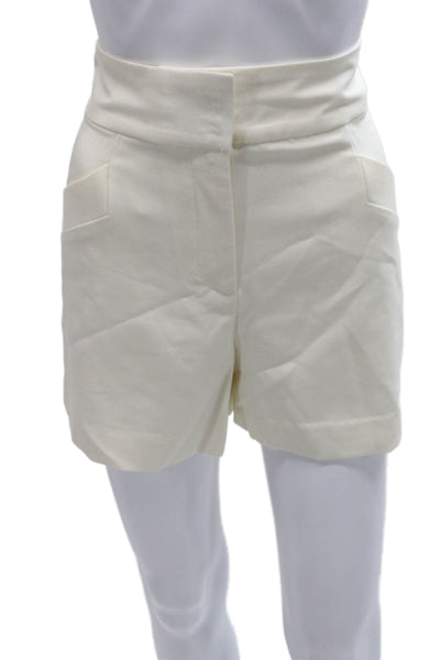 Club Monaco Womens Lyocell Ivory Shorts Size 2