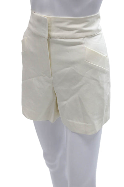 Club Monaco Womens Lyocell Ivory Shorts Size 2