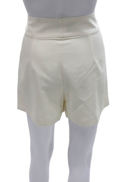 Club Monaco Womens Lyocell Ivory Shorts Size 2