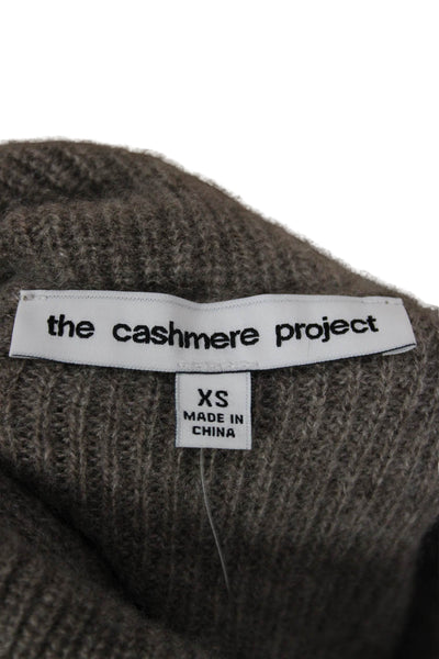 The Cashmere Project Womens Cashmere Cowl Neck Vest Sweater Gray Size XS