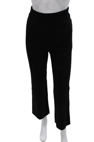 White + Warren Womens Cropped Black Organic Cotton Pants Size S