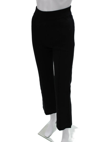 White + Warren Womens Cropped Black Organic Cotton Pants Size S