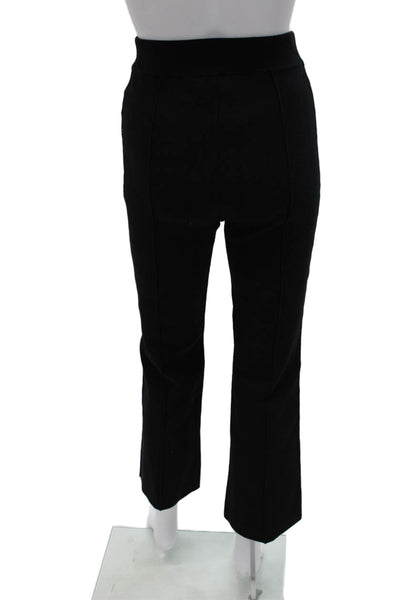 White + Warren Womens Cropped Black Organic Cotton Pants Size S
