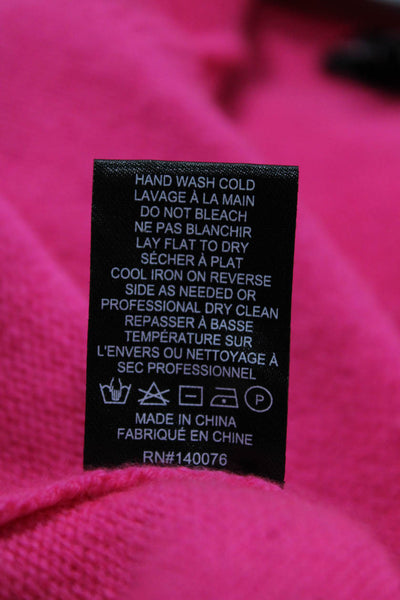 Generation Love Womens Cardigan V Neck Wool Pink Long Sleeve Size S