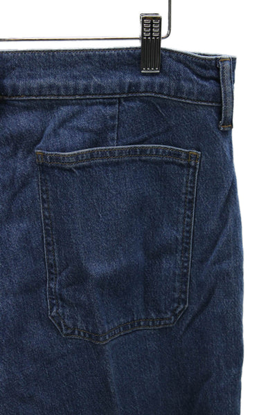 J Crew Women Wide-Leg Jeans Blue Lyocell High Rise 29 Inseam Size 27