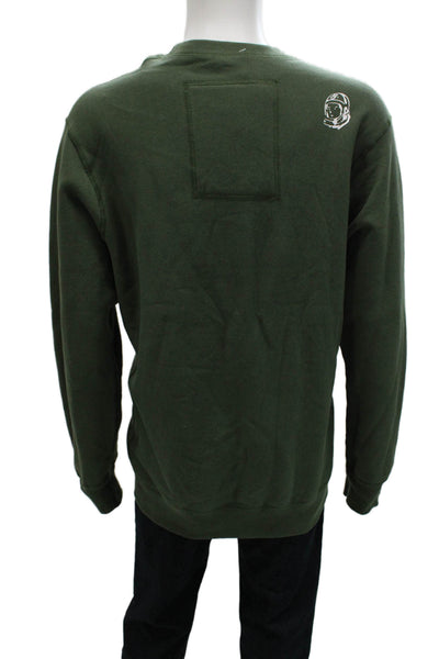 Billionaire Boys Club Mens Pullover Sweatshirt Green Crewneck Graphic Size XL