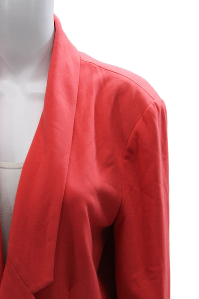 Eliza J Women Red Basic Jacket Long Sleeve Size L