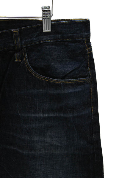 Big Star Mens Bermuda Shorts Blue 100% Cotton Button Size 36