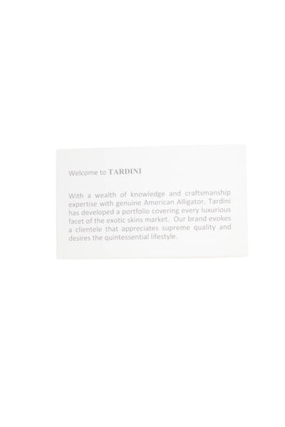 Tardini Unisex Adults American Alligator Round Rigid Bracelet Brown Size OS