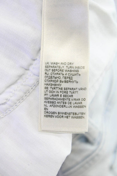 7 For All Mankind Womens Wide Leg Jeans Blue High Rise Cotton Size 26