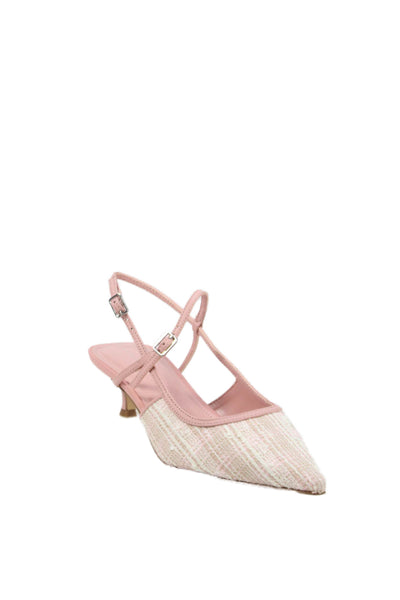 Marc Fisher Womens Ceddy2 Slingback Kitten Heels Shoes Pink Size 5M
