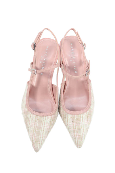 Marc Fisher Womens Ceddy2 Slingback Kitten Heels Shoes Pink Size 5M