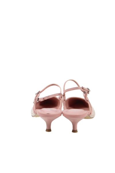 Marc Fisher Womens Ceddy2 Slingback Kitten Heels Shoes Pink Size 5M