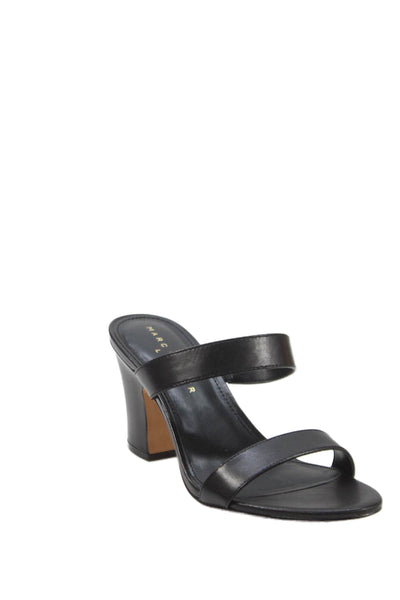 Marc Fisher Womens Leather Ltd Jessey Block Heels Shoes Black Size 7M