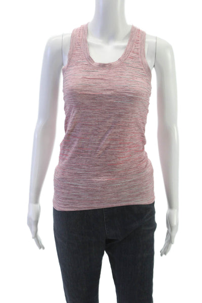 Athleta Women Basic Tank Striped Scoop Neck Sleeveless Nylon Multicolor Size XS