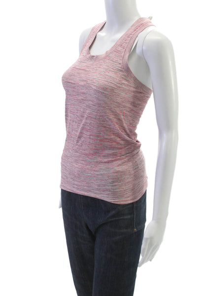 Athleta Women Basic Tank Striped Scoop Neck Sleeveless Nylon Multicolor Size XS