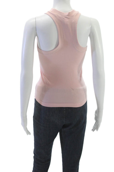 Athleta Womens Sleeveless Basic Tank Pink High Neck Polyester Size XS