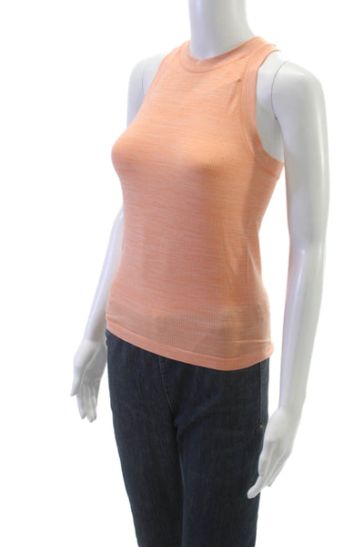 Athleta Womens Basic Sleeveless High Neck Nylon Tank Orange Size S
