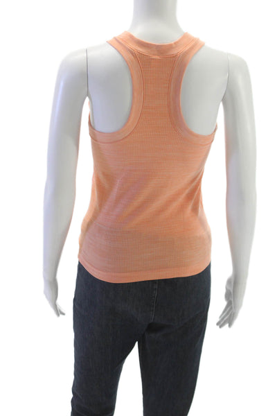 Athleta Womens Basic Sleeveless High Neck Nylon Tank Orange Size S