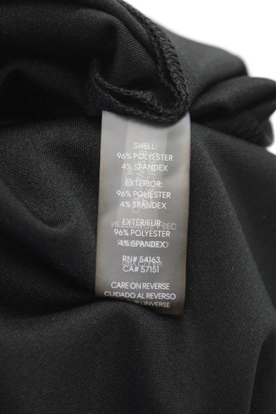 Calvin Klein Women Sheath Dress Black High Neck Knee Length Sleeveless Size 2