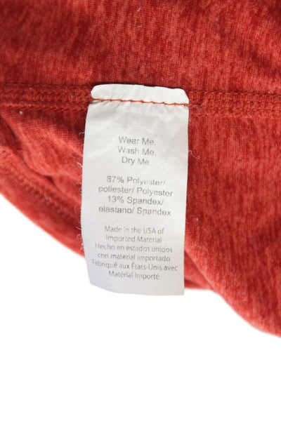 Beyond Yoga Womens Cropped Tank Red Scoop Neck Polyester Size M