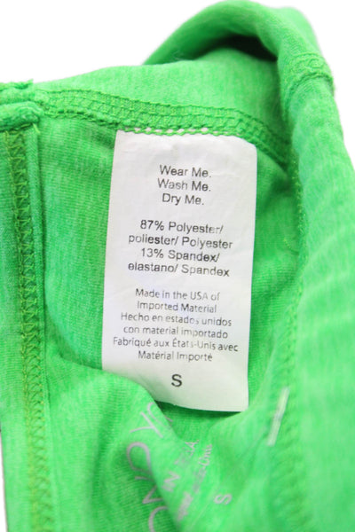 Beyond Yoga Womens Spaghetti Strap Scoop Neck Sports Bra Green Small