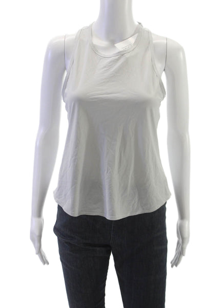 Beyond Yoga Women Basic Sleeveless Tank Gray Polyamide Round Neck Size XS