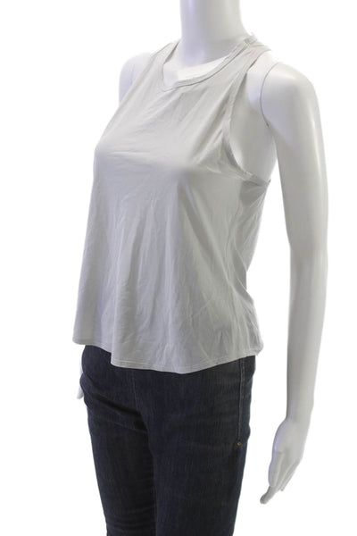 Beyond Yoga Women Basic Sleeveless Tank Gray Polyamide Round Neck Size XS
