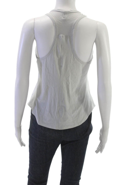 Beyond Yoga Women Basic Sleeveless Tank Gray Polyamide Round Neck Size XS