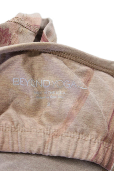 Beyond Yoga Womens Cropped Tank Multicolor Batik Scoop Neck Polyester Size S