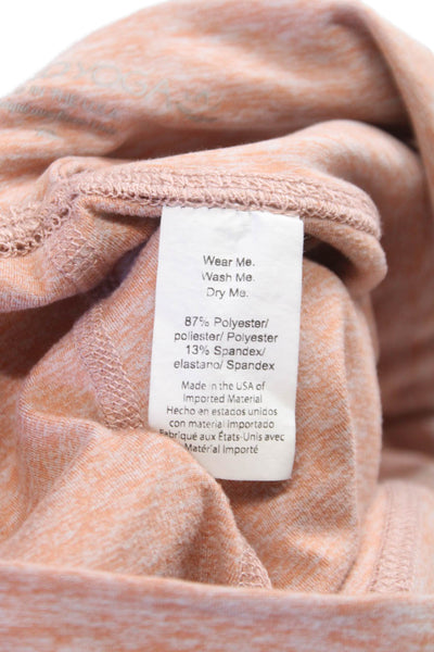 Beyond Yoga Womens Ankle Leggings Orange Flecked Polyester Size XS
